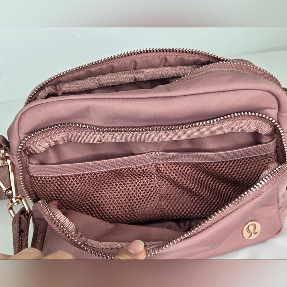 lululemon athletica Red Clay/sheer Oak Copper Hardware Crossbody Camera Bag - Picture 6 of 11